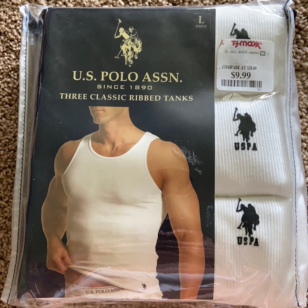 U.S. Polo ASSN Three Classic Ribbed Tanks